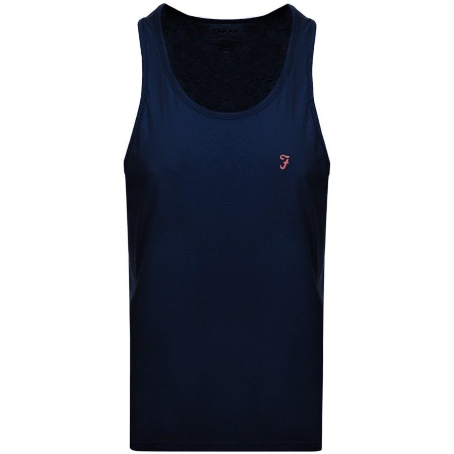 Alternative Image for ProductFarah Vintage Vestire 3 Pack Vest T Shirts Navy3